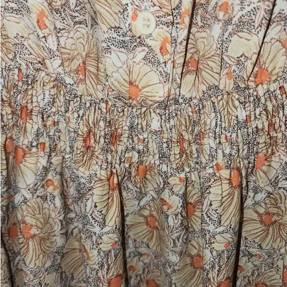 Catch Stitch Maxi Floral Tiered Maxi Midi Dress Large - Picture 6 of 8